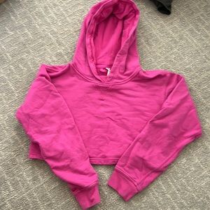 Lululemon Sonic Pink Cropped Hoodie, Size 4